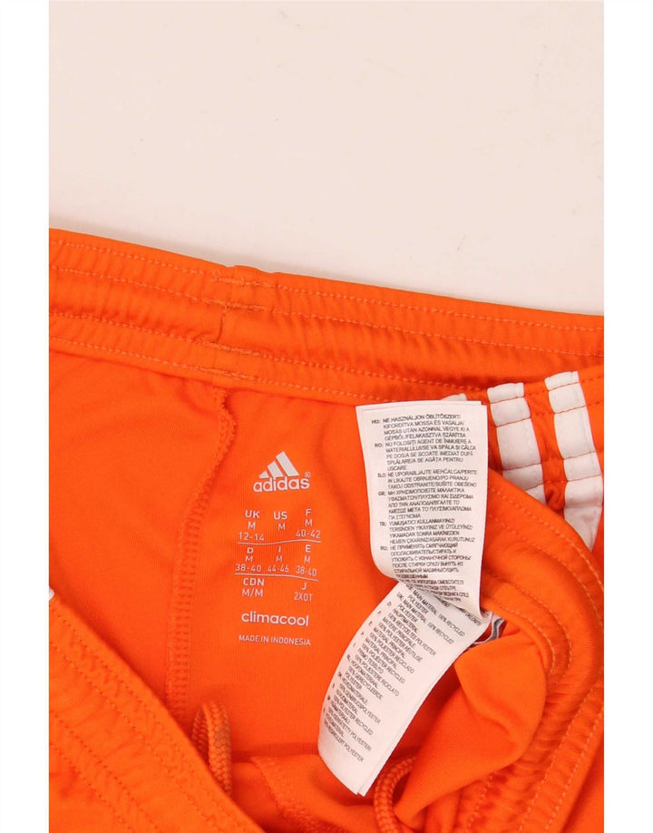 Adidas Damen Climacool Sport Shorts UK 12/14 Medium Orange Polyester