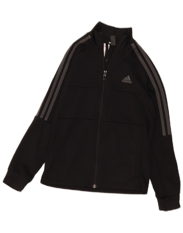Adidas Jungen Aeroready Trainingsanzug Top Jacke 9-10 Jahre Schwarzes Polyester