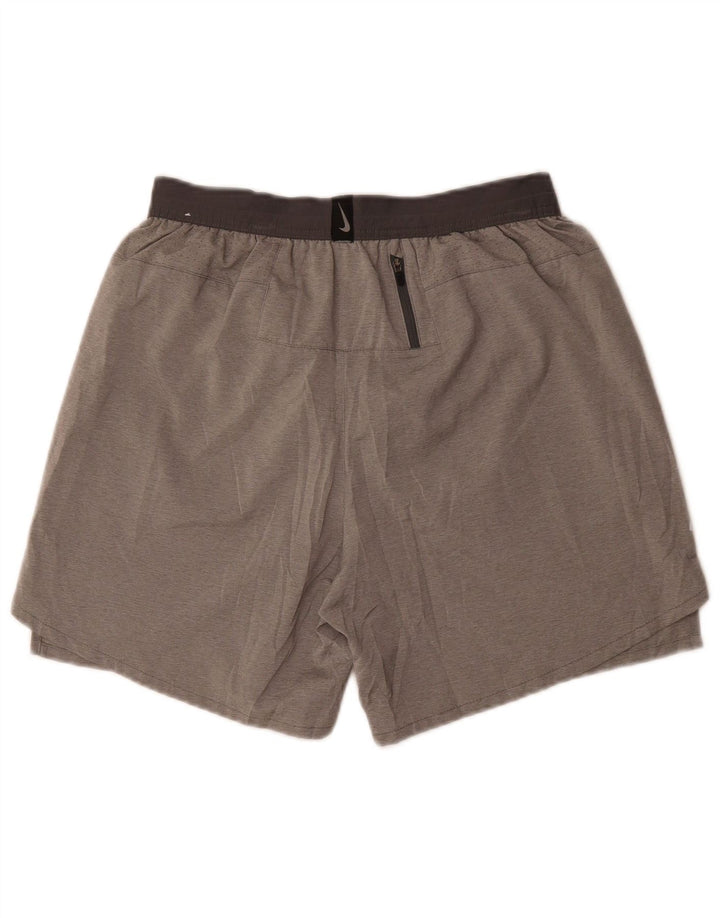 Nike Herren Dri Fit Sportshorts Mittelgraues Polyester