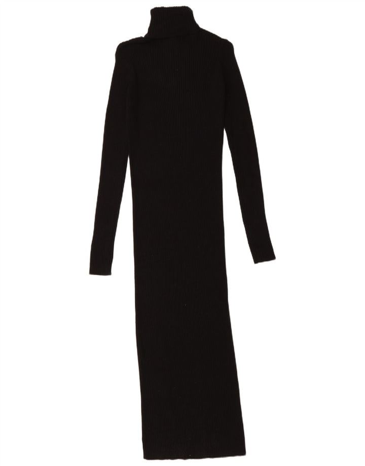 Zara Maxi-Pulloverkleid für Damen, Größe S, Schwarz