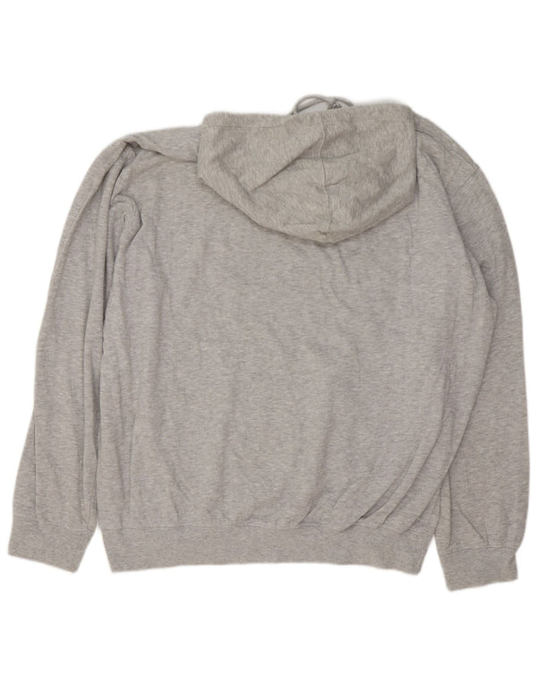 Hard Rock Cafe Herren Barcelona Graphic Hoodie Pullover 2XL Grau gefleckte Baumwolle