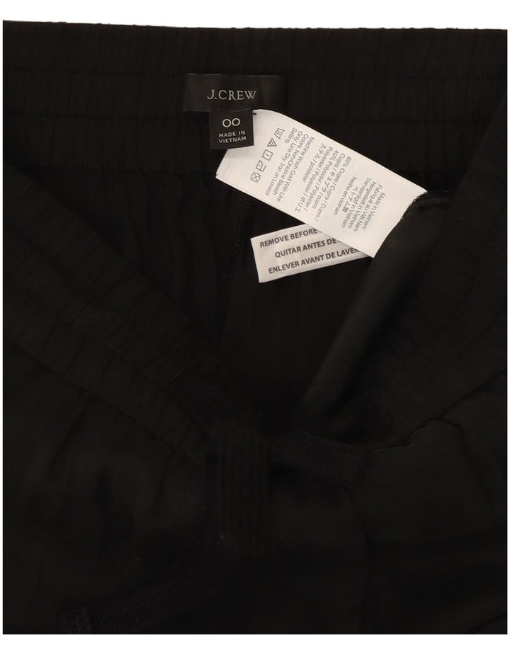 J. CREW Damen Joggers Freizeithose US 00 2XS W22 L26 Schwarze Baumwolle