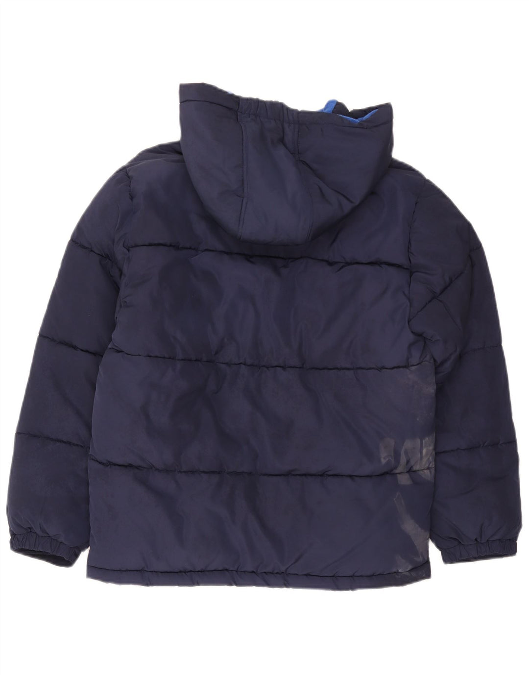 Dkny Jungen wattierte Jacke mit grafischer Kapuze, 14–15 Jahre, Größe L, Marineblau