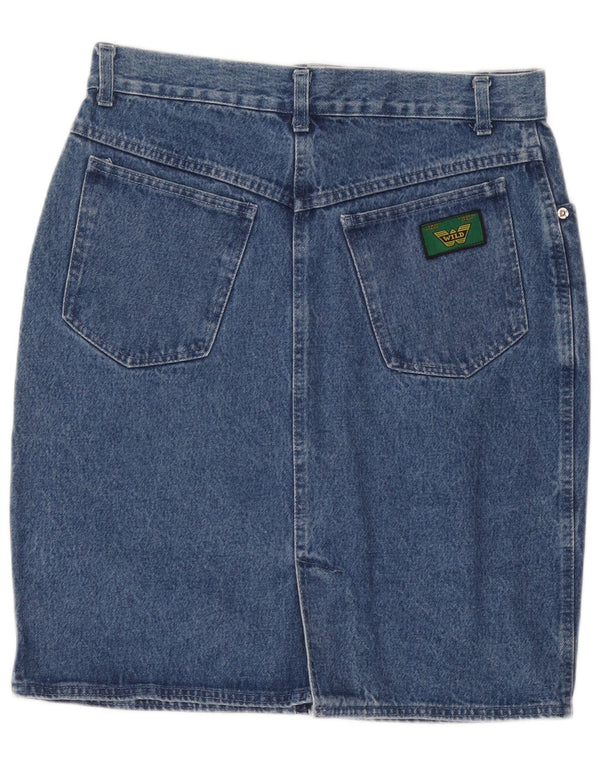 Wild Damen Jeansrock IT 50 XL W34 Blaue Baumwolle