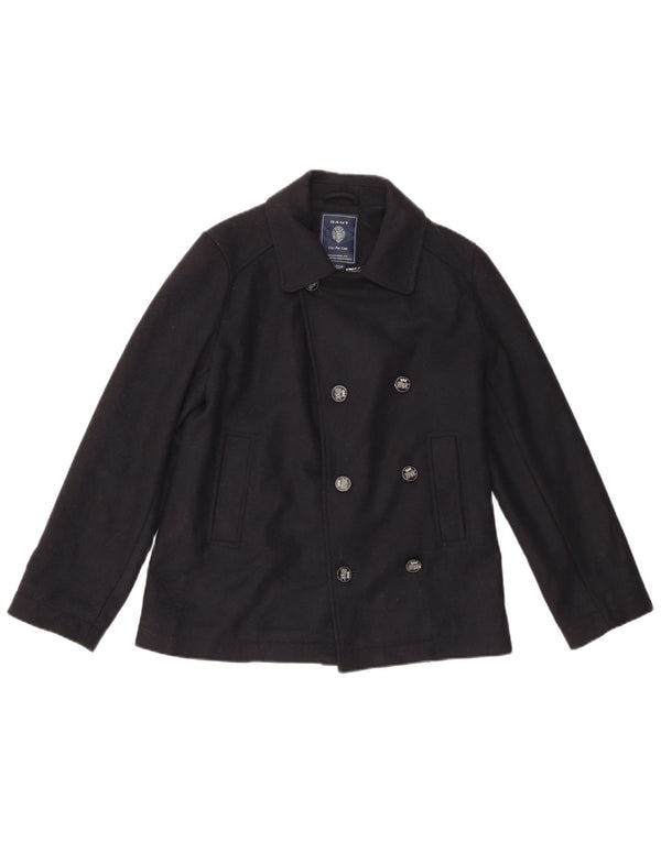 Gant Pea Coat für Mädchen, 11–12 Jahre, XL, marineblaue Wolle