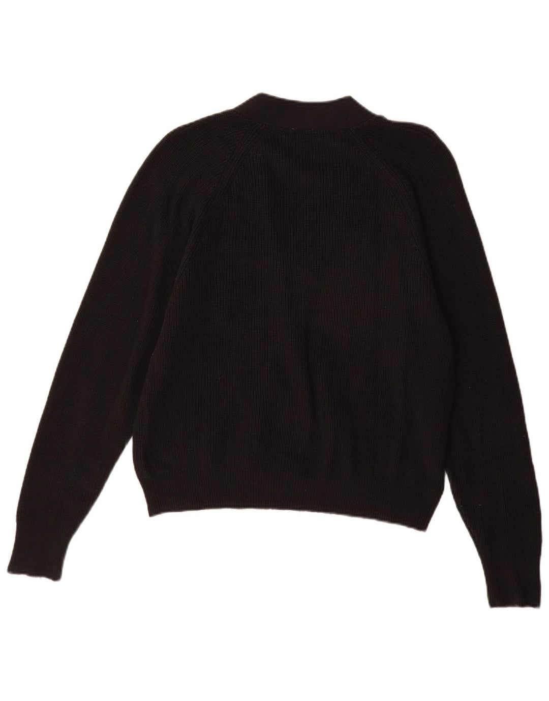 Gap Damen-Cardigan-Pullover UK 16 Große schwarze Baumwolle