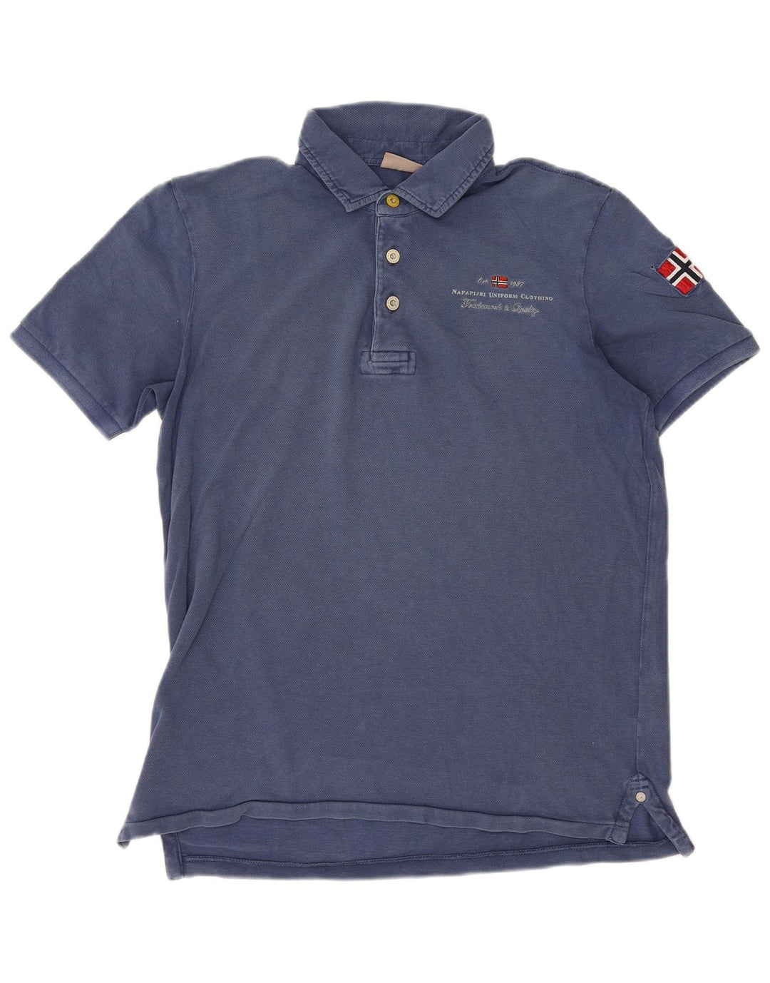 Napapijri Herren-Poloshirt, klein, marineblau, Baumwolle
