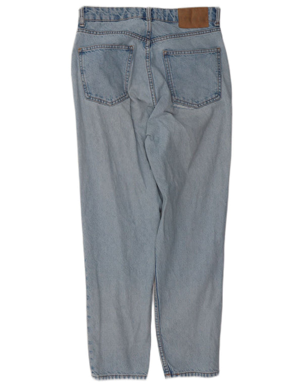 Zara Damen High Rise Tapered Jeans EU 38 Small W28 L27 Blaue Baumwolle