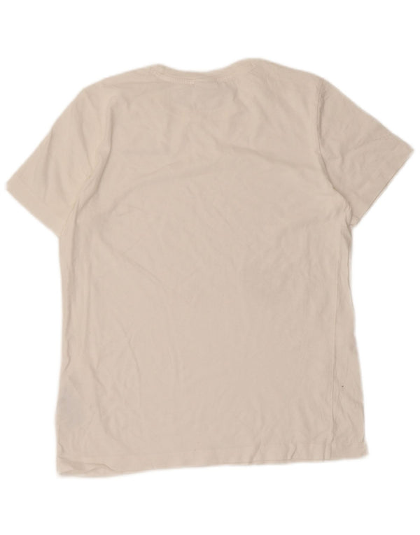 Champion Womens T-Shirt Top UK 14 Large White Cotton