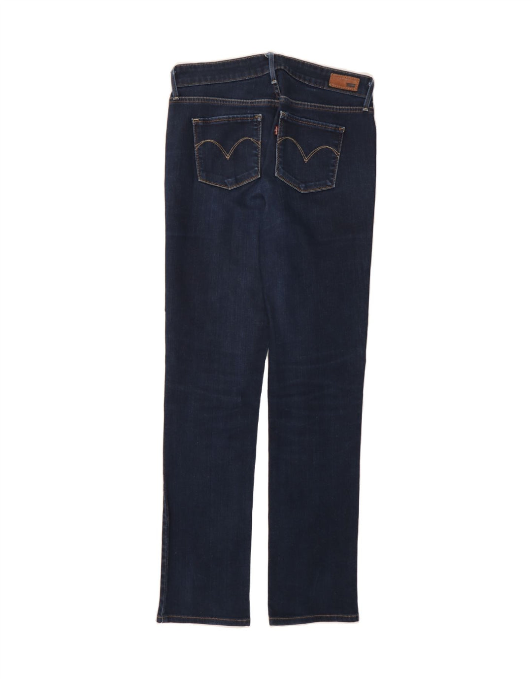 LEVI'S Womens Slight Curve Classic Rise Straight Jeans W29 L34 Navy Blue Vintage Levi's and Second-Hand Levi's from Messina Hembry 