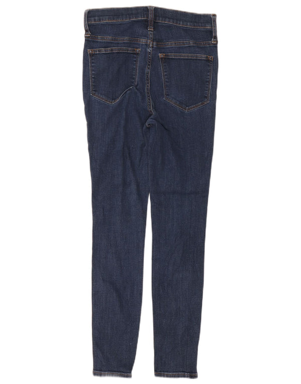 J. Crew Damen High Rise Skinny Jeans W26 L28 Marineblaue Baumwolle