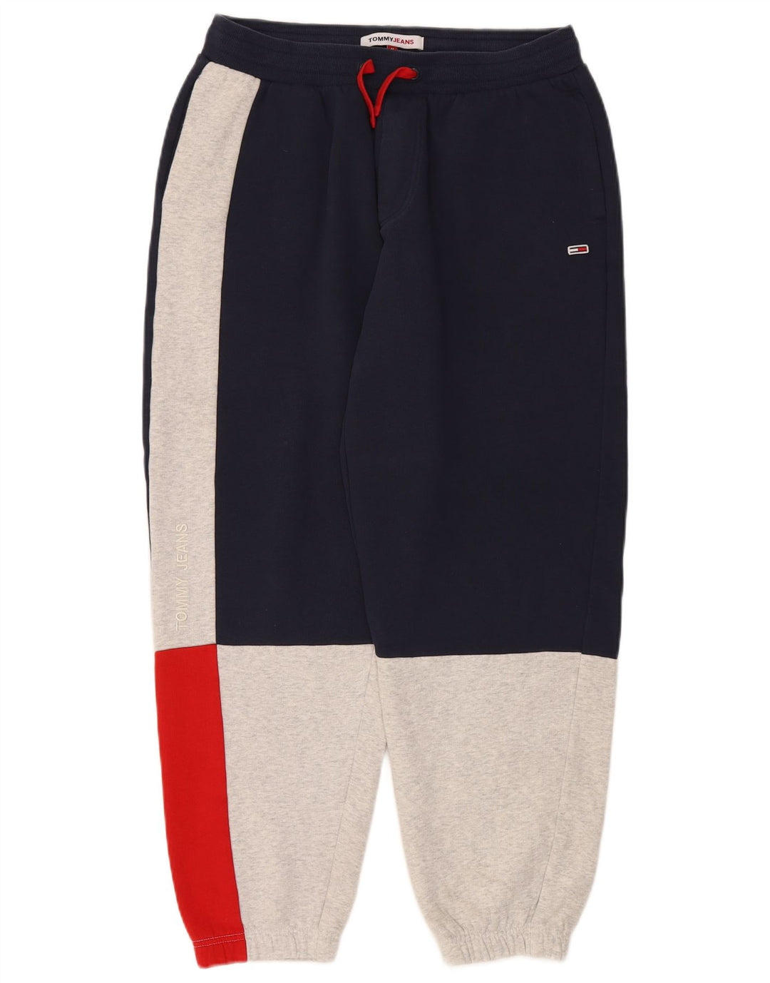 Tommy Hilfiger Herren-Trainingshose, Jogginghose, Mittelblau, Farbblock