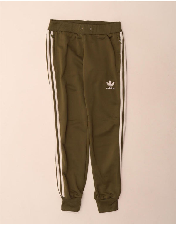 Adidas Damen Trainingshose Jogger UK 10 Small Grün Polyester