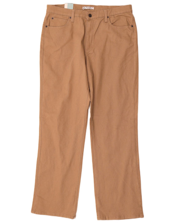 Lee Damen-Freizeithose mit entspannter Passform, US 14, XL, B34, L32, braune Baumwolle