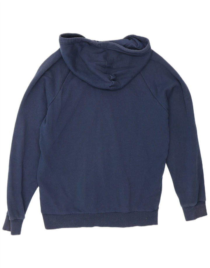 Under Armour Herren-Kapuzenpullover mit normaler Passform und Reißverschluss, mittlere marineblaue Baumwolle