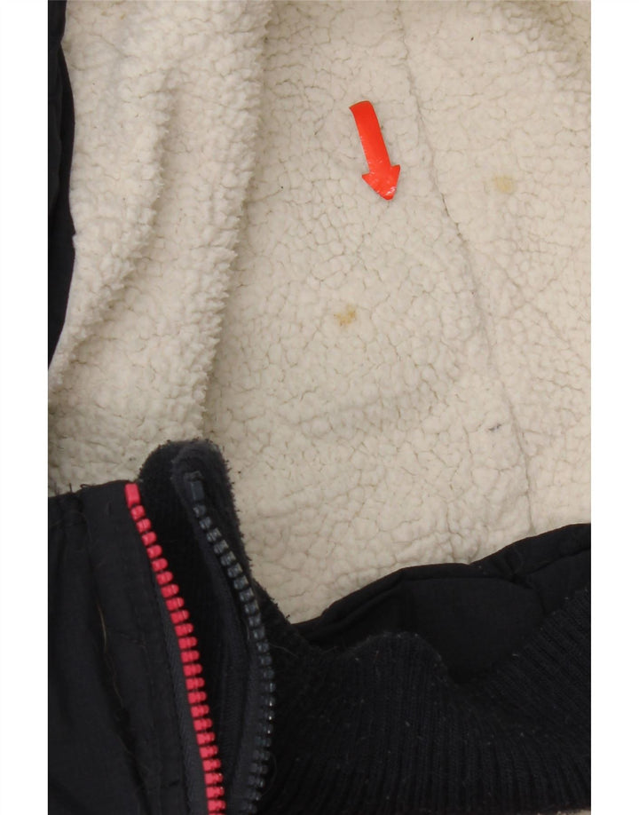 Superdry Damen Windcheater Kapuzen-Windjacke UK 16 Large Marineblau