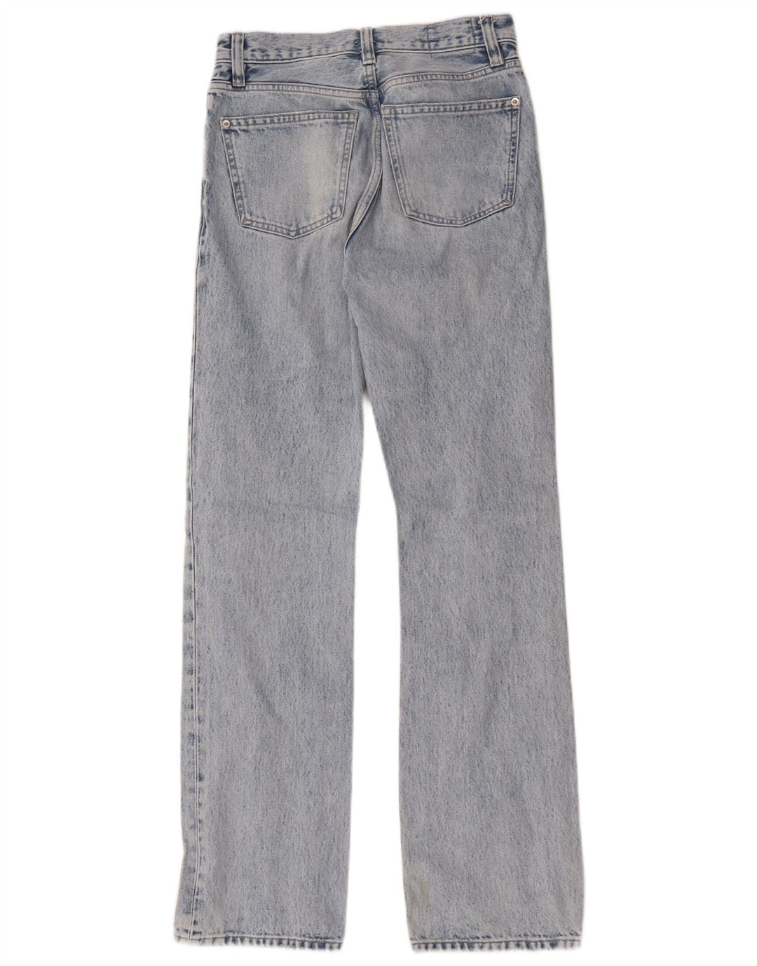 Massimo Dutti Damen Straight Jeans EU 34 2XS W24 L31 Blau