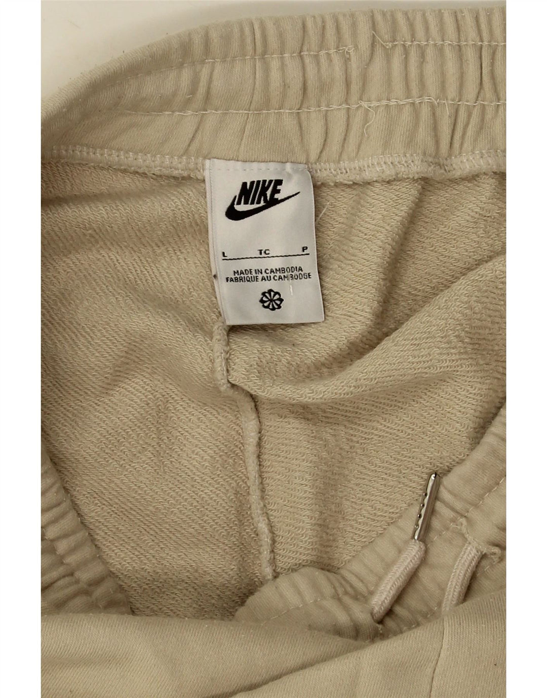 Nike Herren-Sportshorts mit Grafik, Größe L, Beige