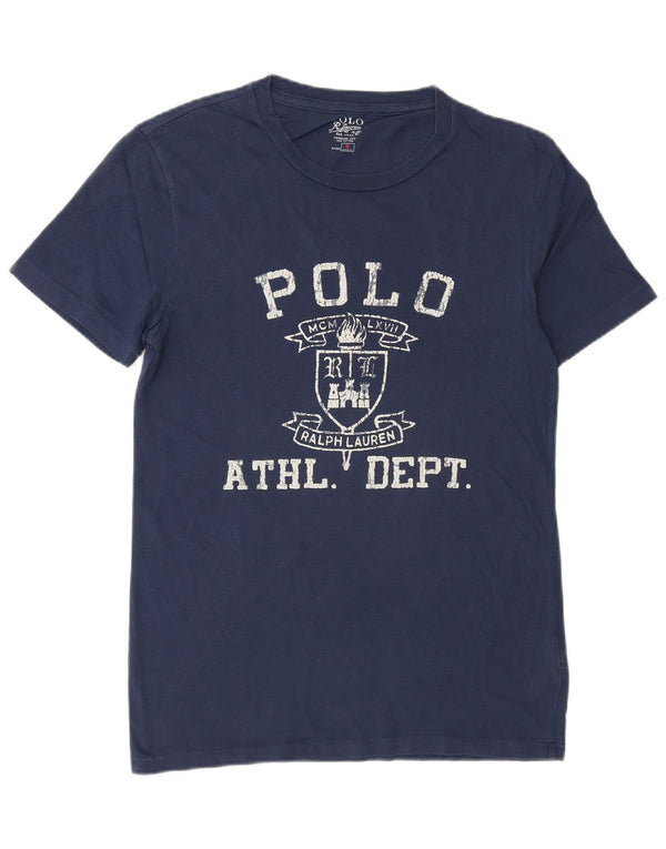 Polo Ralph Lauren Herren-T-Shirt mit individueller Passform, Grafik, Größe S, Marineblau