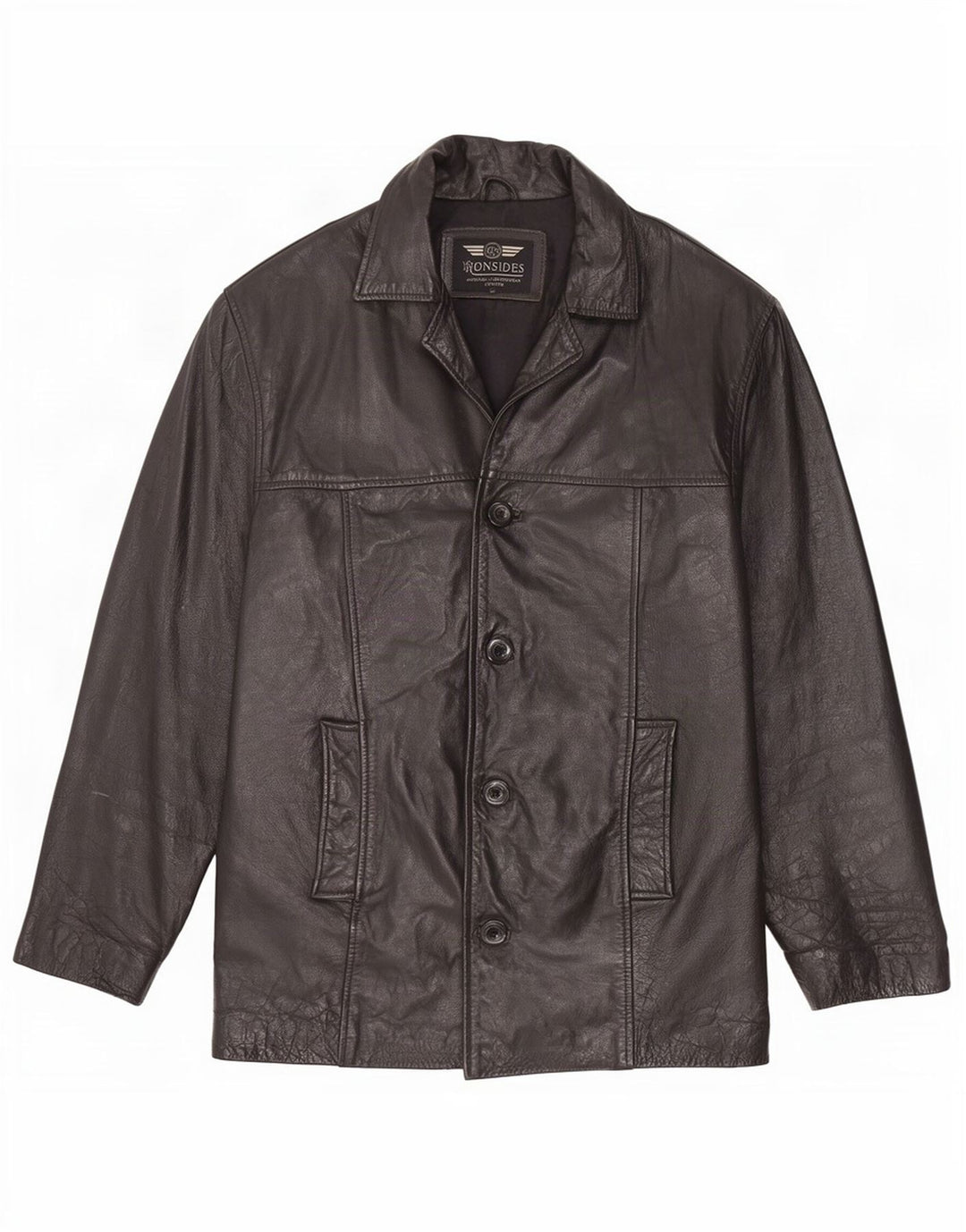 Ironsides Herren Lederjacke UK 42 XL Schwarz
