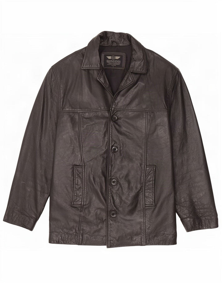 Ironsides Herren Lederjacke UK 42 XL Schwarz