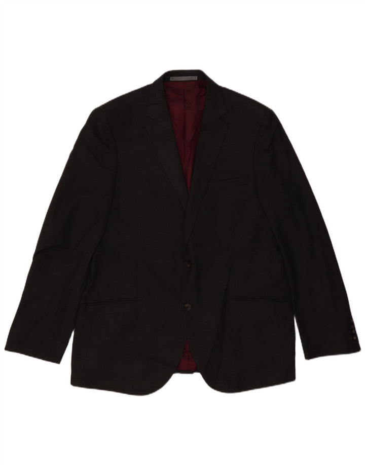 Marks & Spencer Herren-Blazer mit 2 Knöpfen, UK 44, XL, grau, Polyester