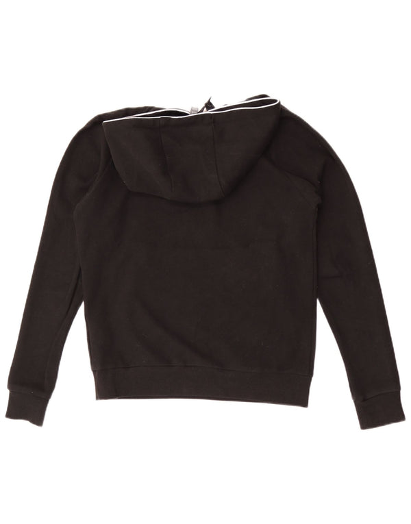 Ellesse Womens Graphic Hoodie Pullover UK 8 Small Schwarz Baumwolle