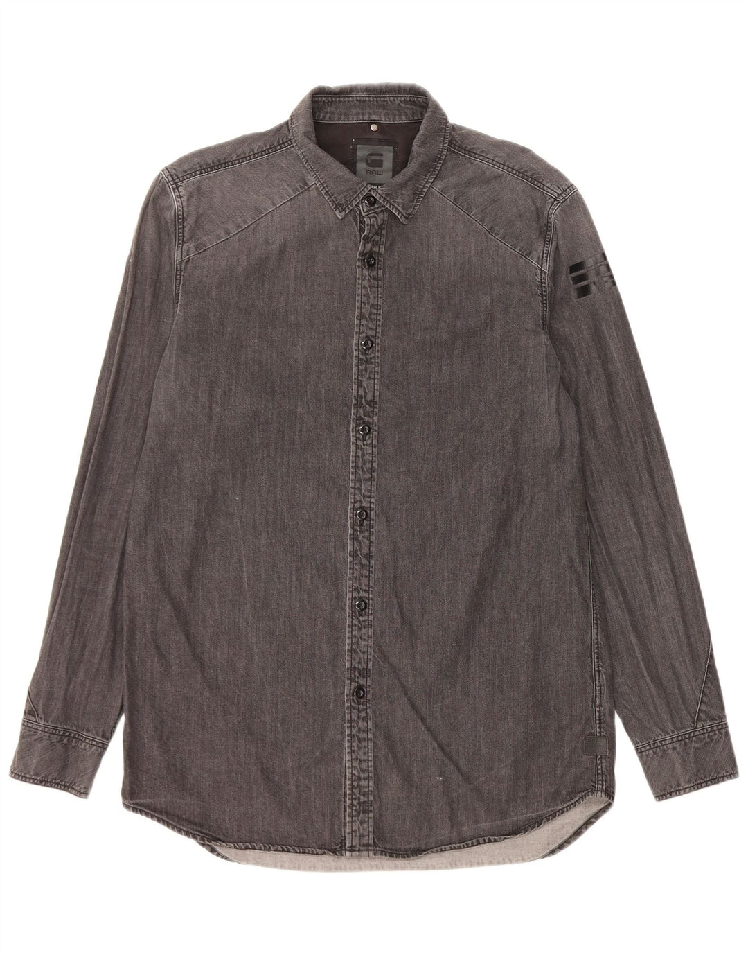 G-Star Herren-Jeanshemd, große graue Baumwolle