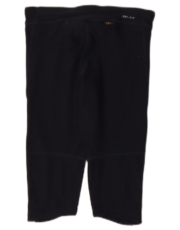 Nike Damen Capri-Leggings UK 10 Small Marineblau Polyester Sport