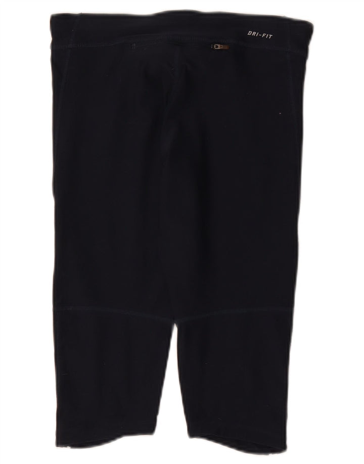 Nike Damen Capri-Leggings UK 10 Small Marineblau Polyester Sport