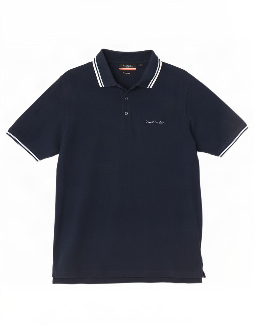 Pierre Cardin Herren-Poloshirt mit normaler Passform, groß, Marineblau gestreift