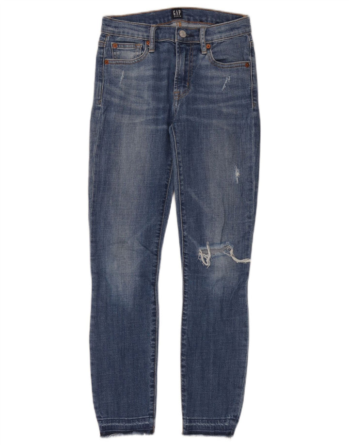 Gap Herren Distressed Slim Jeans W24 L27 Blaue Baumwolle