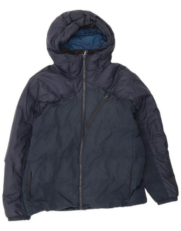 Timberland Herren-Jacke mit Kapuze, gepolstert, UK 42, XL, marineblaues Nylon