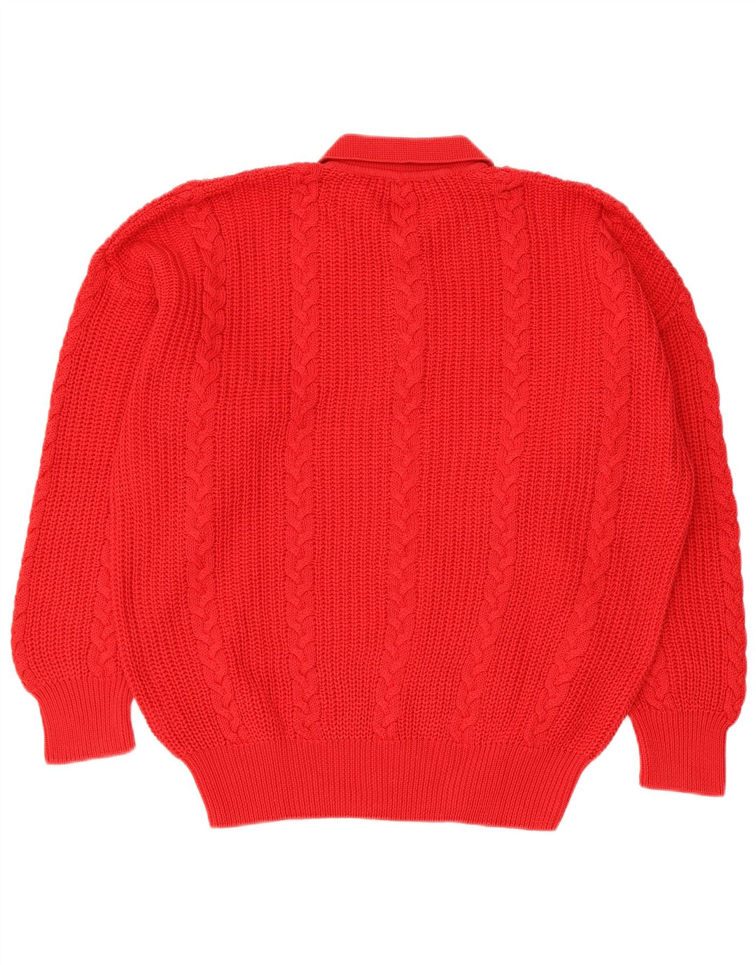 Vintage Herren Rollkragenpullover Pullover Große rote Baumwolle