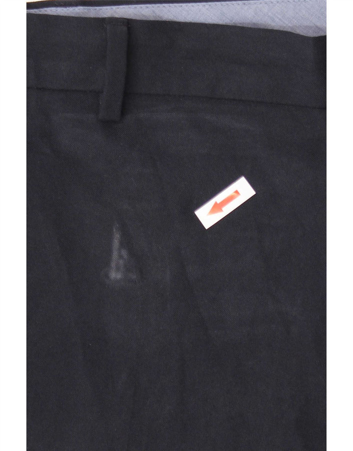 Marks & Spencer Herren-Hose, normal geschnitten, W44, L26, Marineblau, Polyester