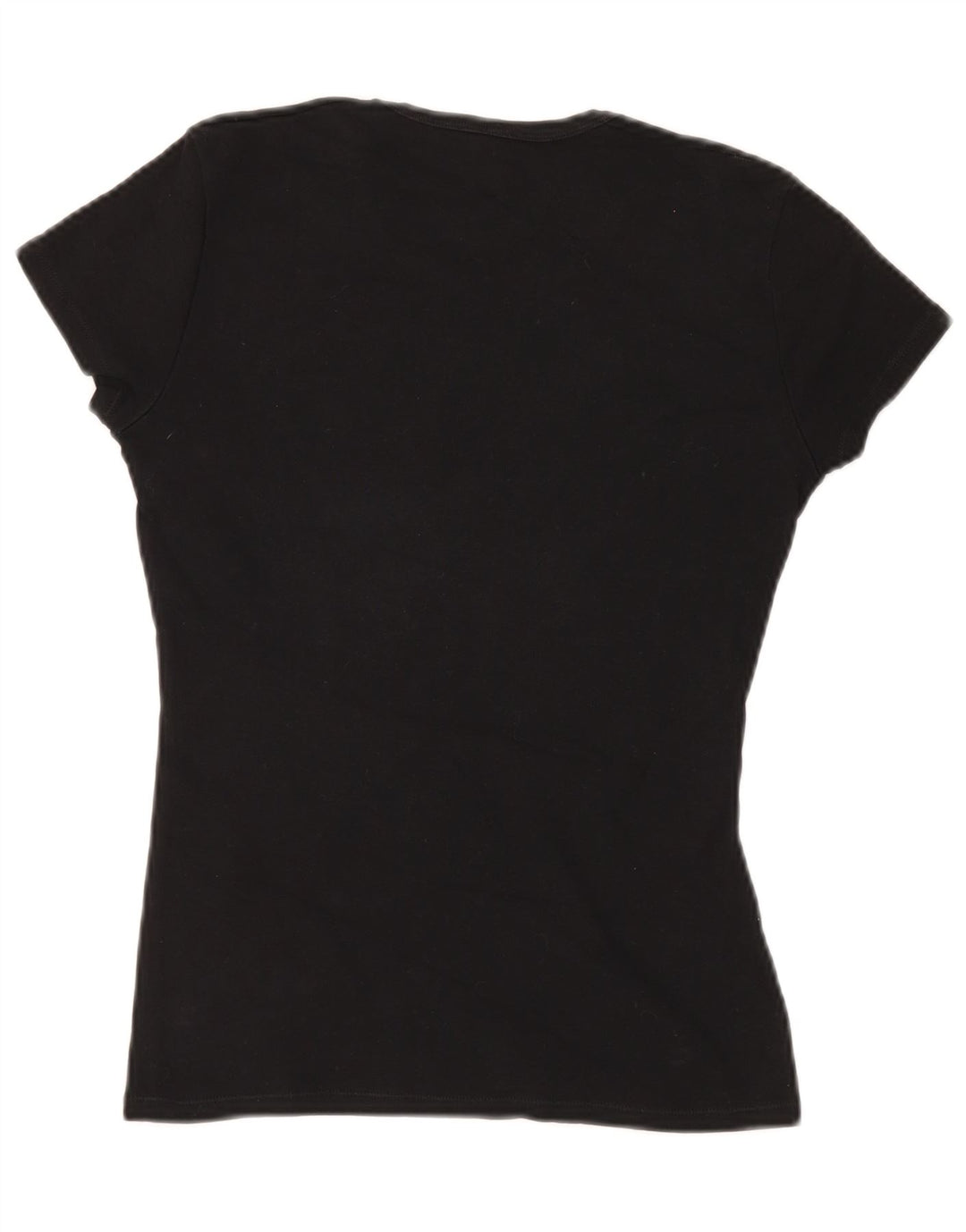 BENETTON Damen-T-Shirt mit Grafik, Gr. 8, Schwarz