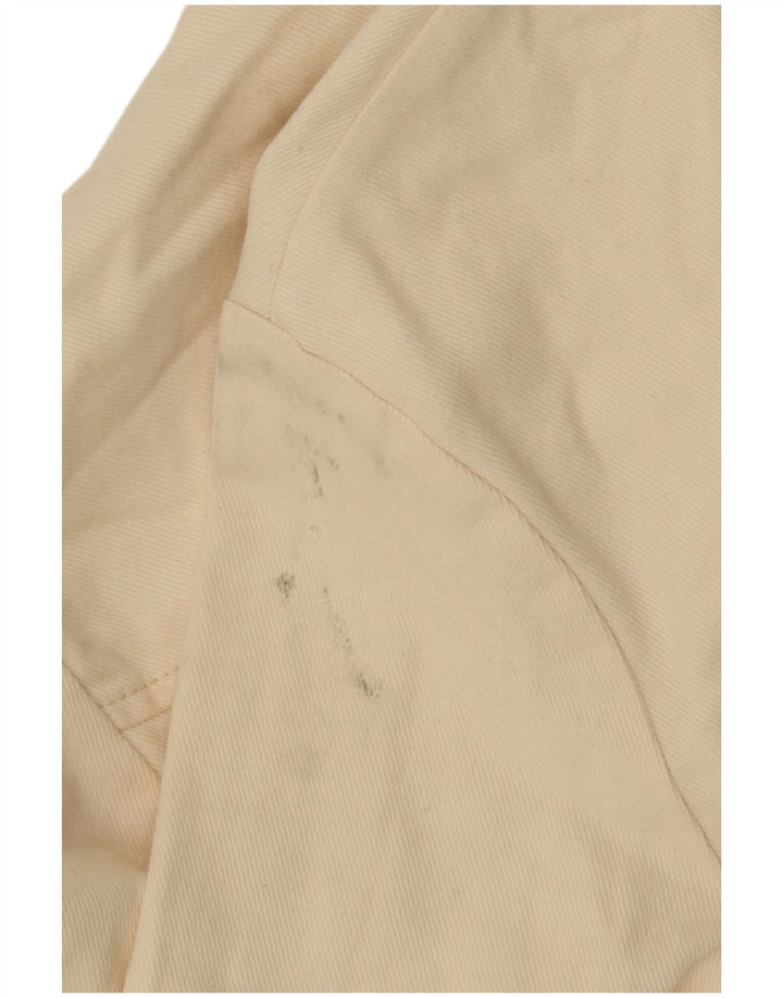 Zara Damen Crop Bomberjacke UK 10 Small Off White