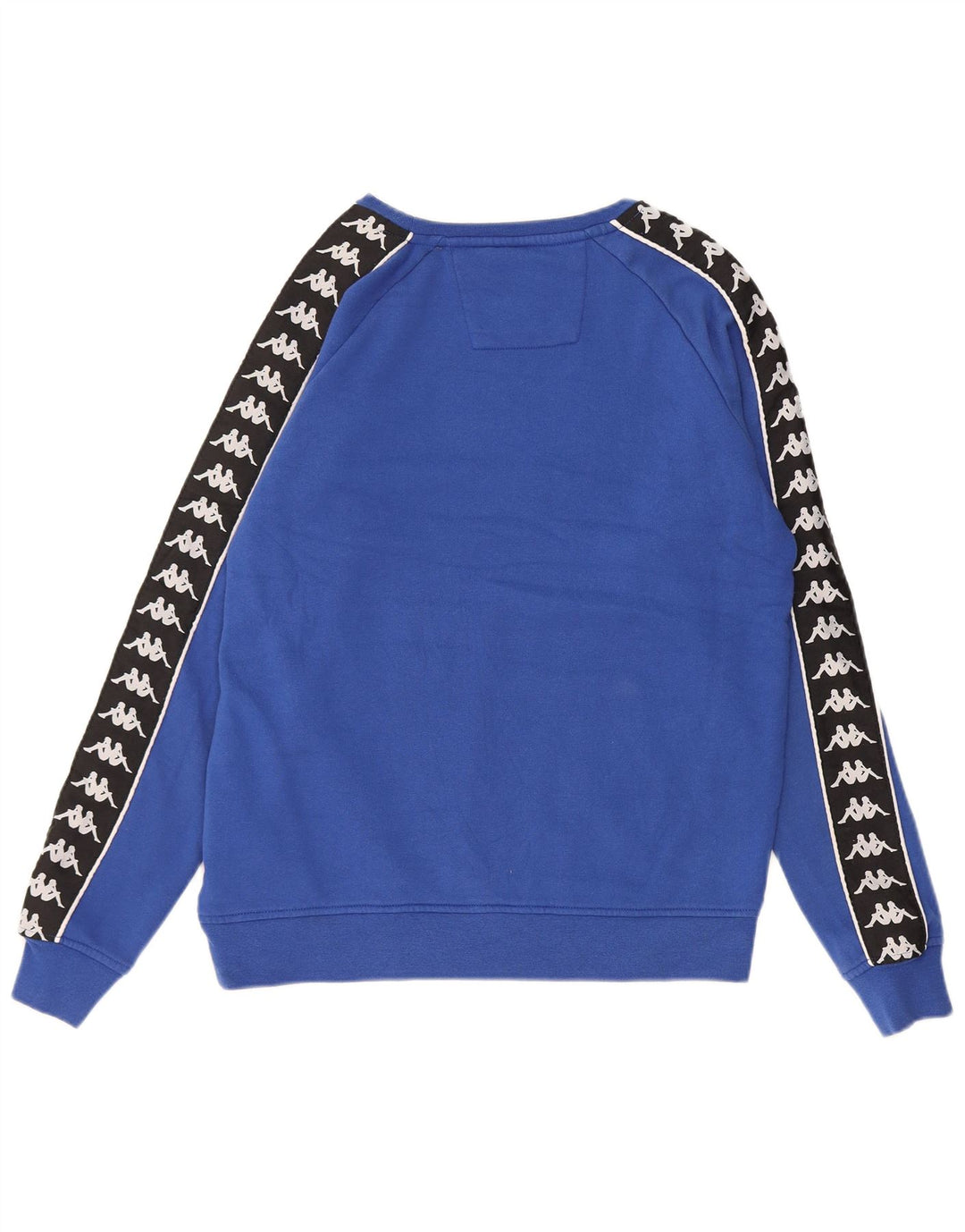 KAPPA Herren Grafik-Sweatshirt-Pullover, klein, blau, Colourblock-Baumwolle