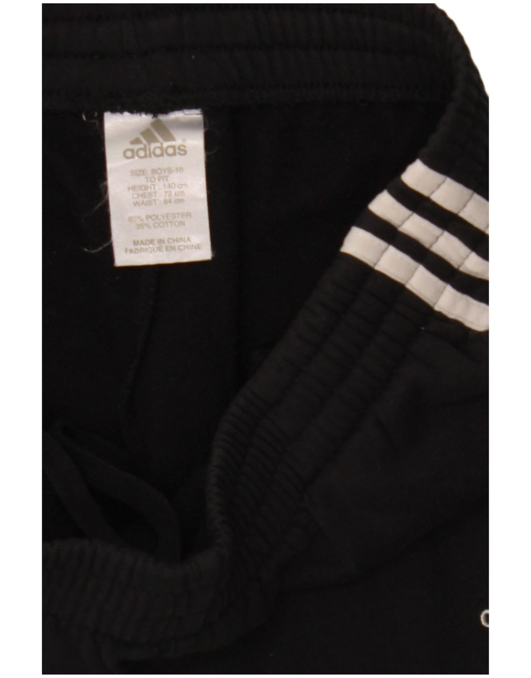 Adidas Trainingshose für Jungen, 9–10 Jahre, schwarzes Polyester