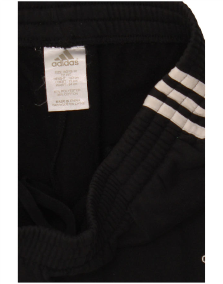 Adidas Trainingshose für Jungen, 9–10 Jahre, schwarzes Polyester