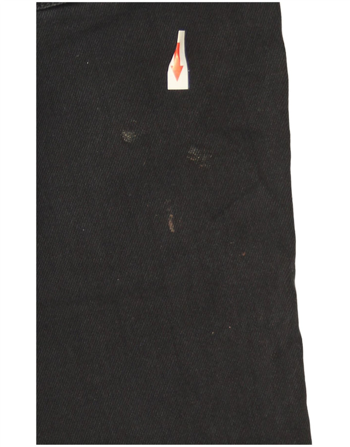 Levi's Damen Straight Jeans W27 L32 Schwarze Baumwolle