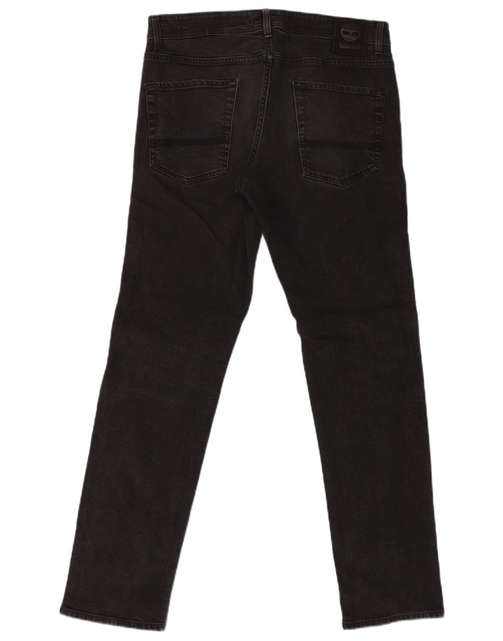 Timberland Herren Slim Jeans W32 L32 Schwarze Baumwolle