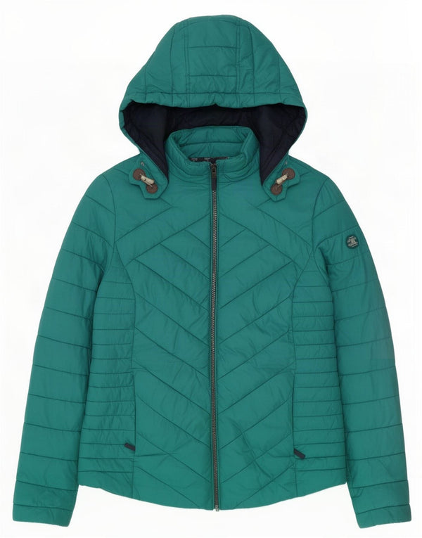 Barbour Damen Steppjacke mit Kapuze, UK 14, Mittelblau, Polyamid