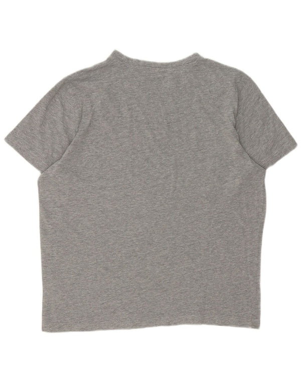 Kappa Herren T-Shirt Top Large Grau Baumwolle