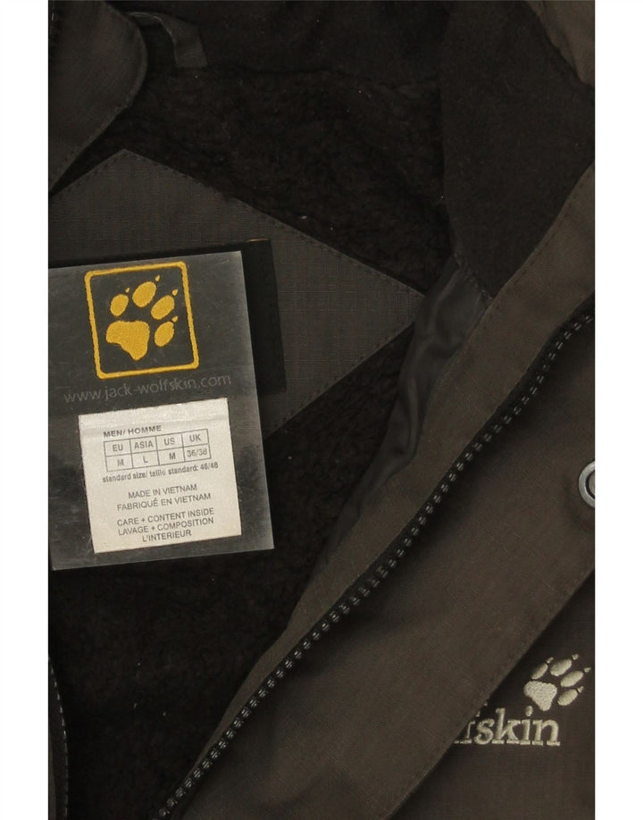 Jack Wolfskin Herren Sherpa Parka mit Kapuze, UK 36/38, Mittelgrau
