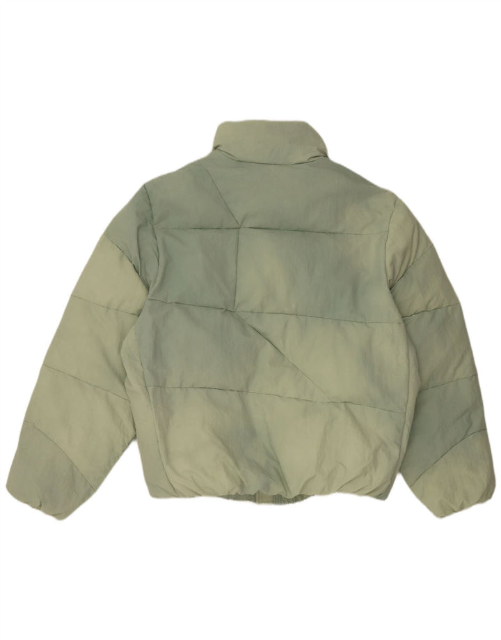 ZARA Mens Padded Jacket UK 38 Medium Green Polyamide