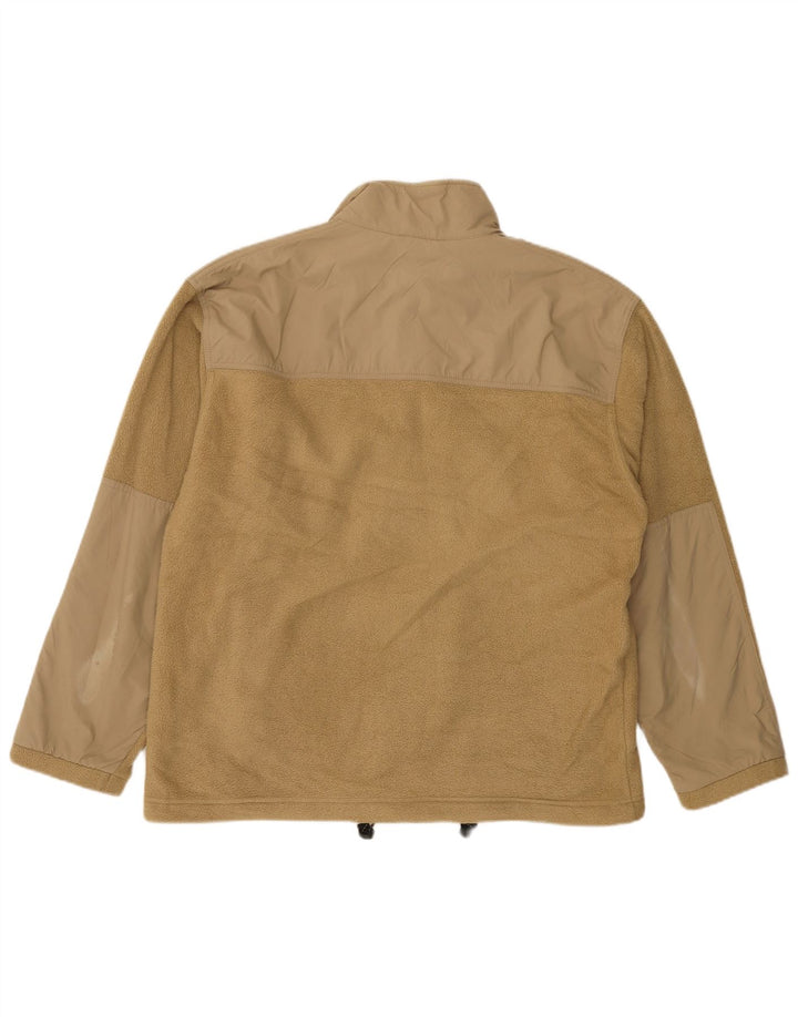 Marks & Spencer Herren Fleecejacke UK 40 Large Braun Polyester
