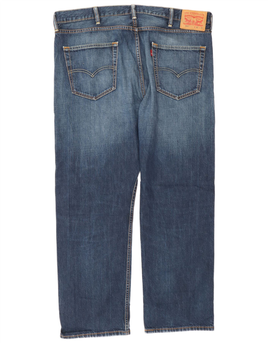 Levi's Herren 504 Straight Jeans W40 L30 Blaue Baumwolle