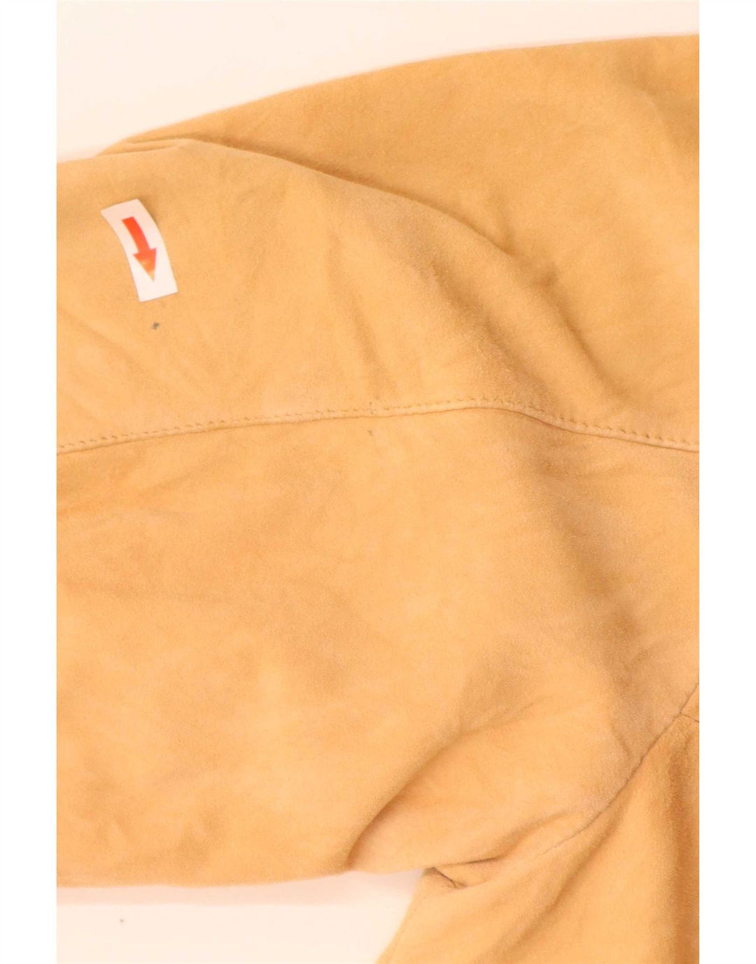 Vintage Damen 4-Knopf-Wildleder-Blazerjacke EU 42 Large Beige