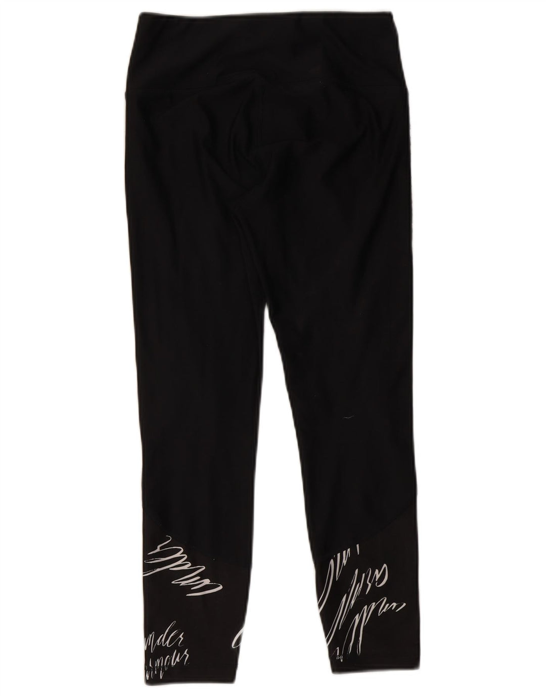 Under Armour Damen Heat Gear Graphic Leggings UK 8 Small Schwarz Polyester